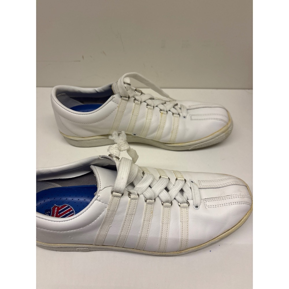 Dad's Retro Throwback K-Swiss White Leather 9.5